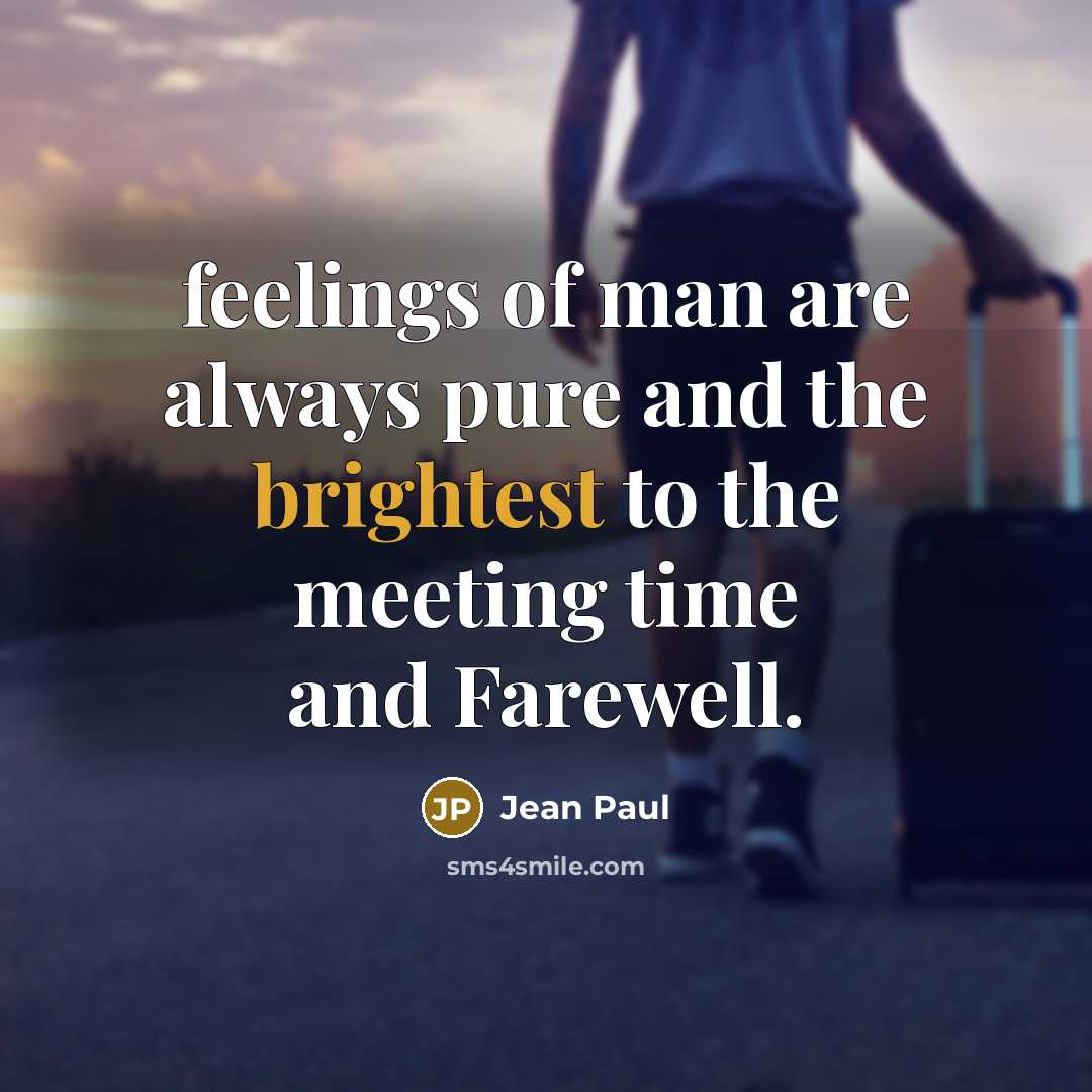 “feelings of man are always pure and the brightest to…” quote by Jean Paul