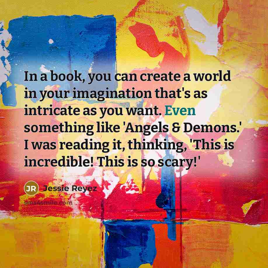 “In a book, you can create a world in your…” quote by Jessie Reyez