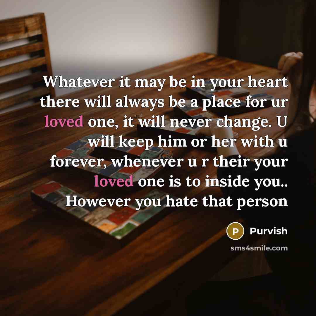 “Whatever it may be in your heart there will always…” quote by Purvish