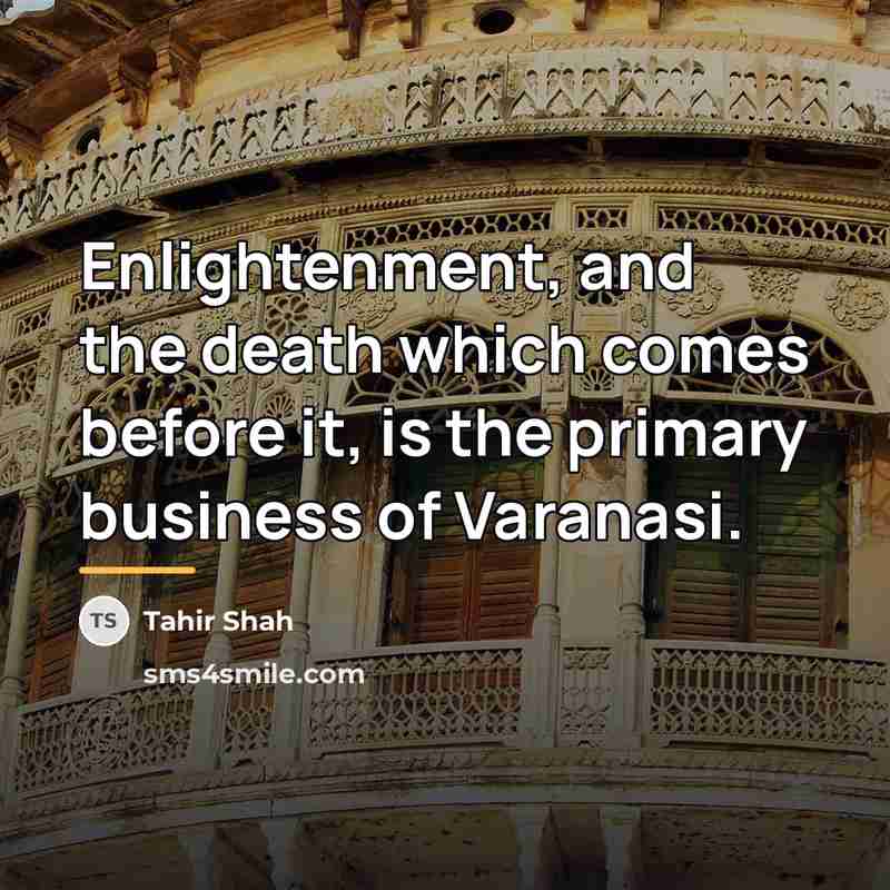 “Enlightenment, and the death which comes before it, is the…” quote by Tahir Shah