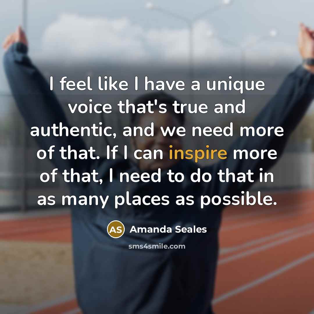 “I feel like I have a unique voice that's true…” quote by Amanda Seales