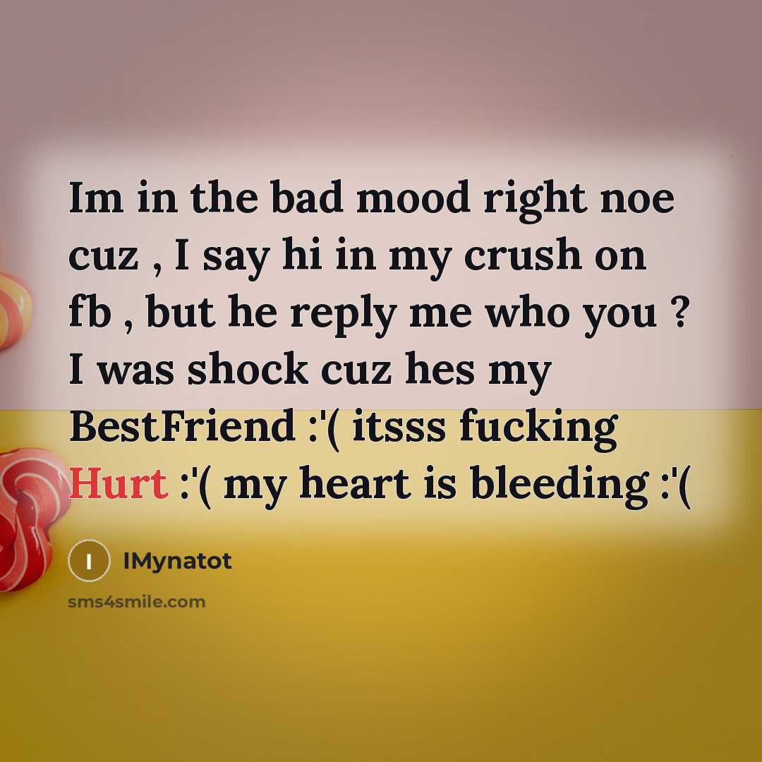 “Im in the bad mood right noe cuz , I…” quote by Imynatot