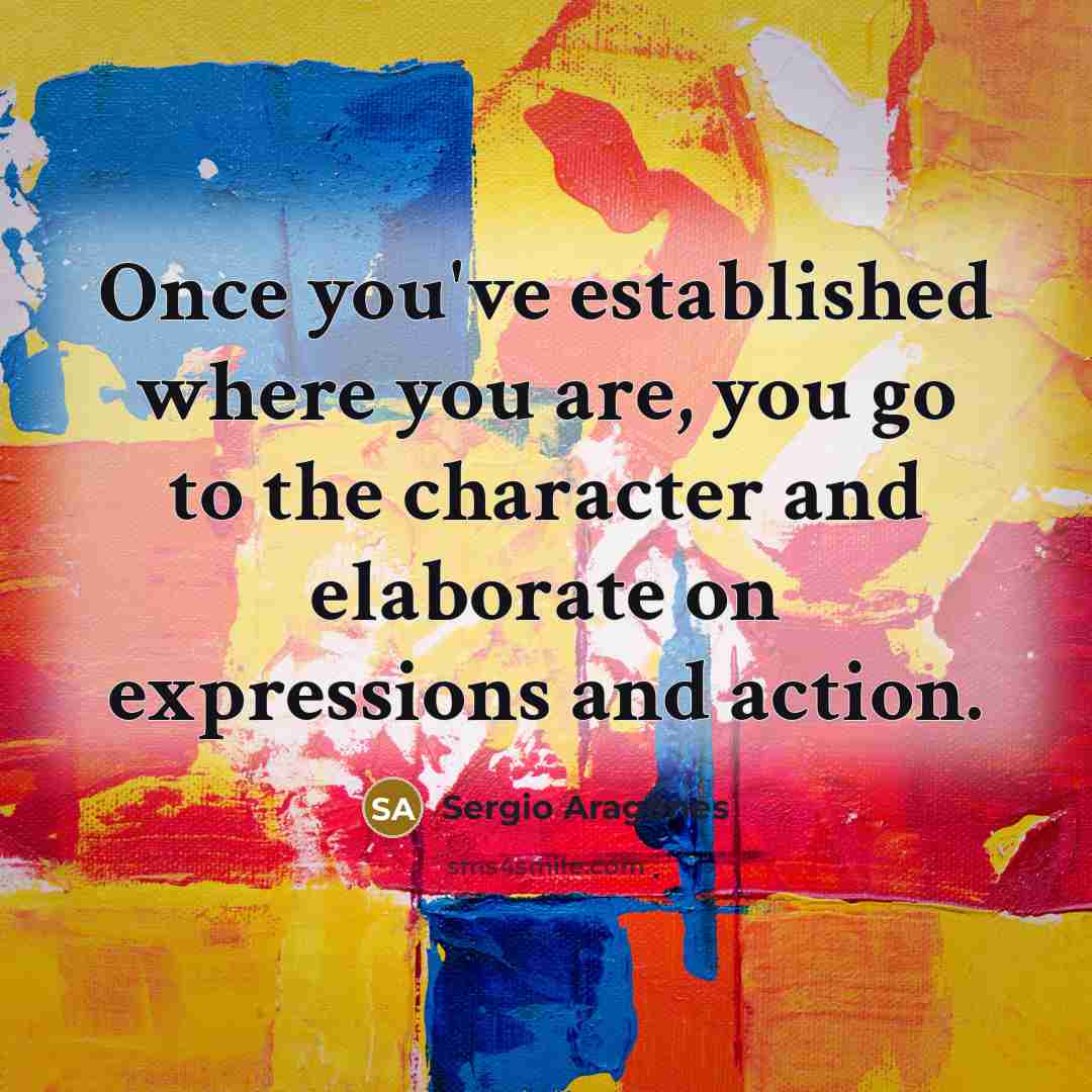 “Once you've established where you are, you go to the…” quote by Sergio Aragones