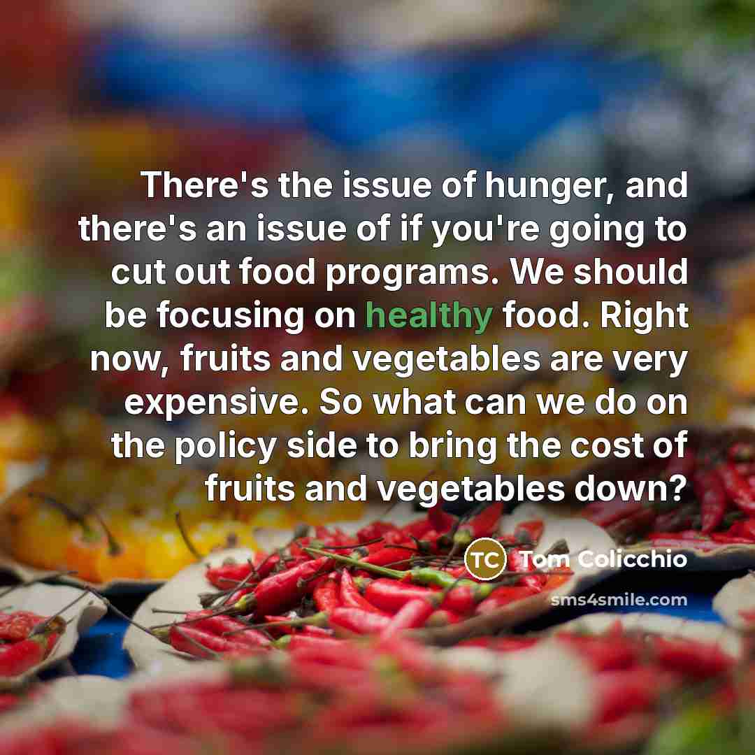 “There's the issue of hunger, and there's an issue of…” quote by Tom Colicchio