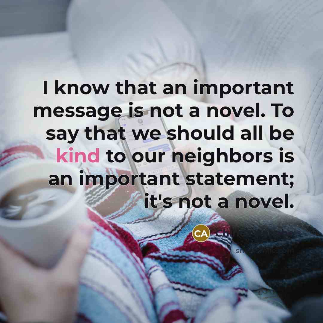“I know that an important message is not a novel.…” quote by Chinua Achebe
