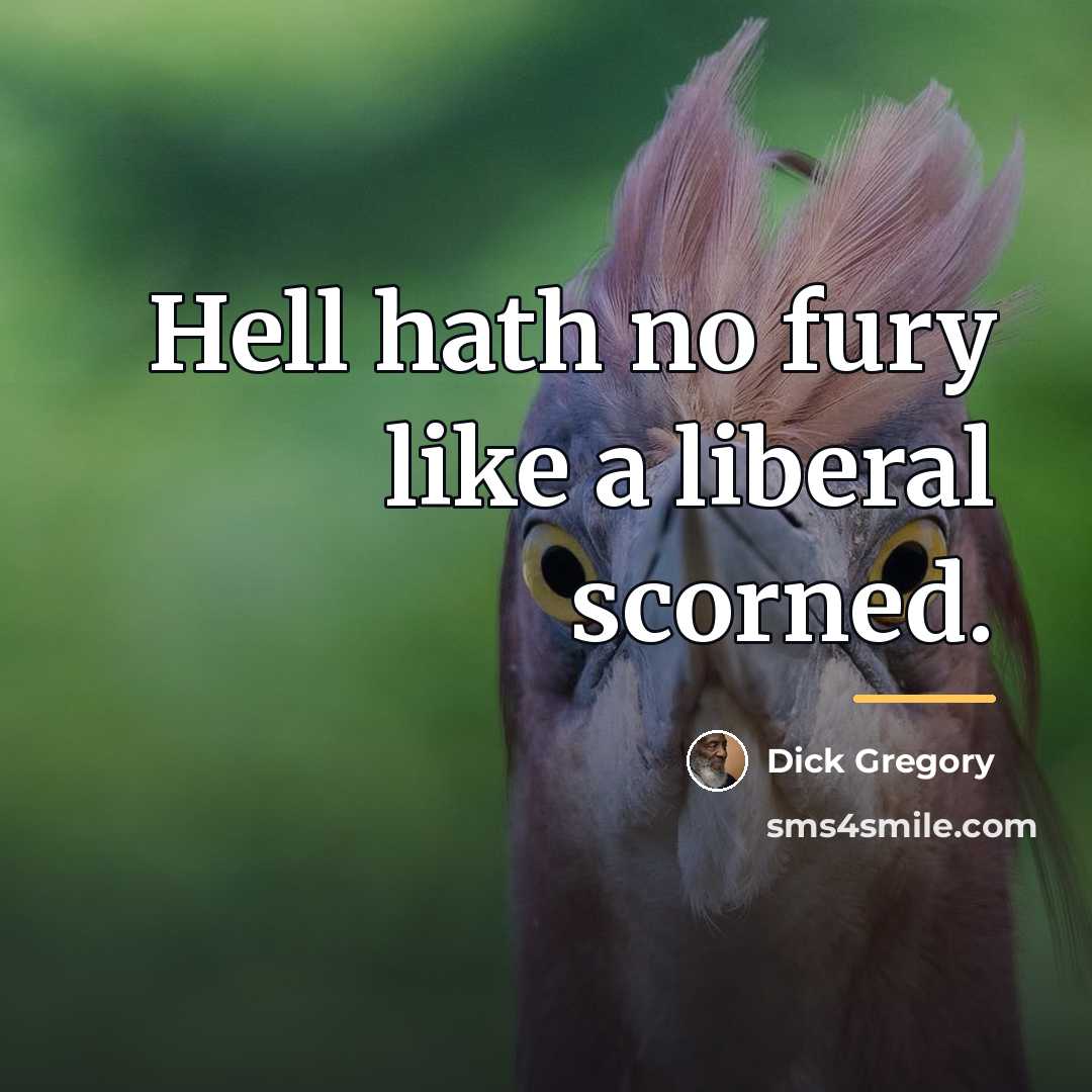 “Hell hath no fury like a liberal scorned.…” quote by Dick Gregory