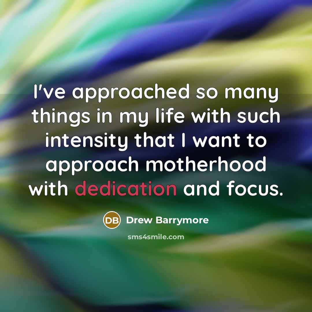 “I've approached so many things in my life with such…” quote by Drew Barrymore