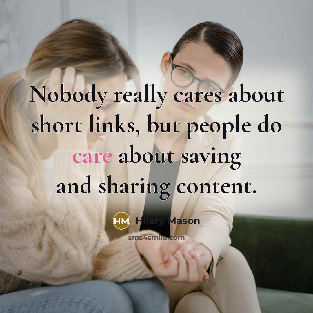 “Nobody really cares about short links, but people do care…” quote by Hilary Mason