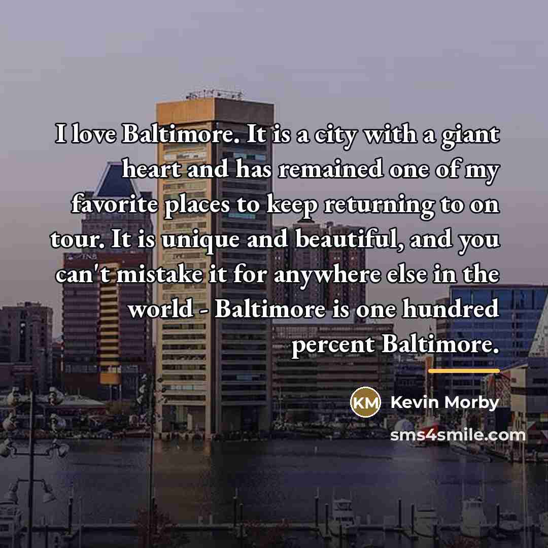 “I love Baltimore. It is a city with a giant…” quote by Kevin Morby