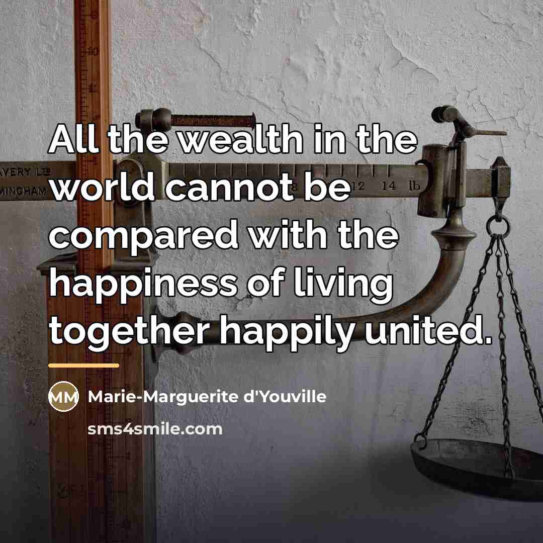 “All the wealth in the world cannot be compared with…” quote by Marie-Marguerite d'Youville