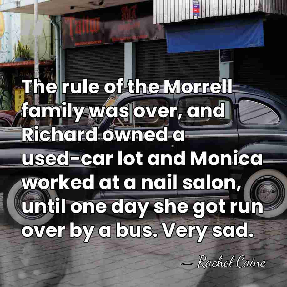 The rule of the Morrell family was over, and Richard owned a&hellip; - Rachel Caine