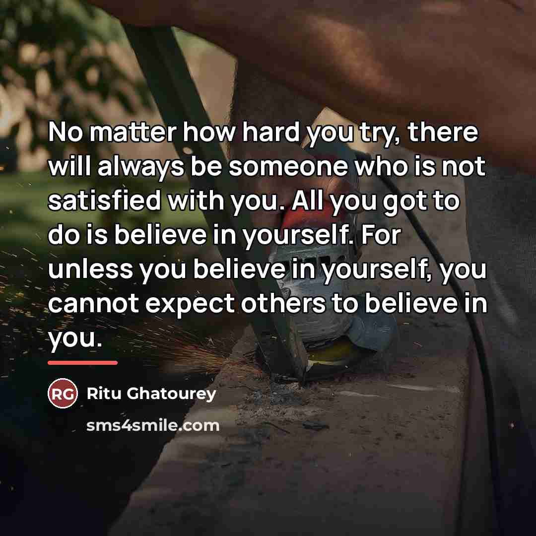 “No matter how hard you try, there will always be…” quote by Ritu Ghatourey