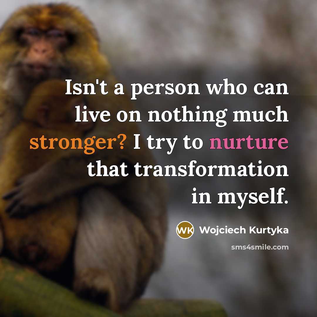 “Isn't a person who can live on nothing much stronger?…” quote by Wojciech Kurtyka