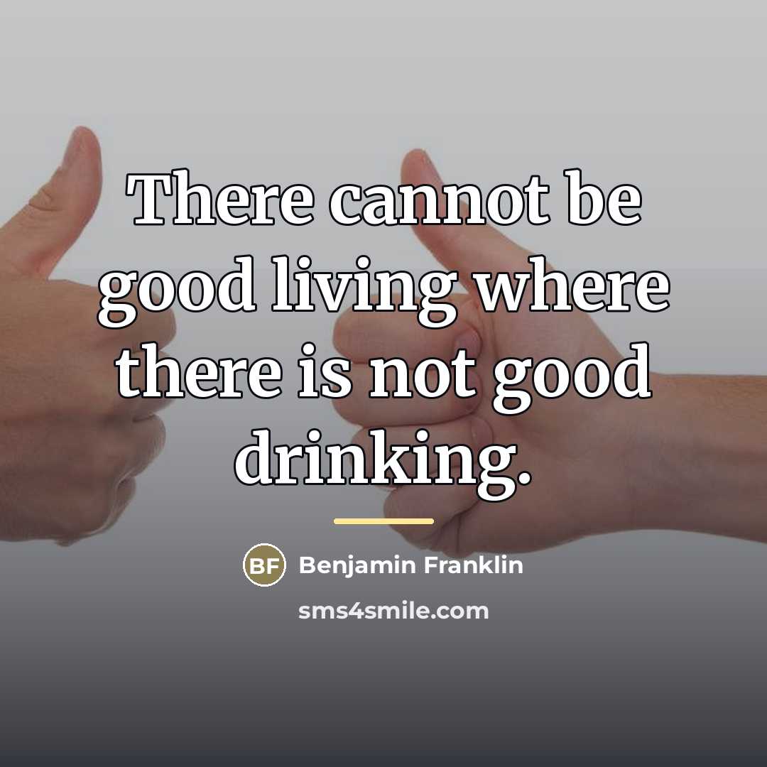 “There cannot be good living where there is not good…” quote by Benjamin Franklin