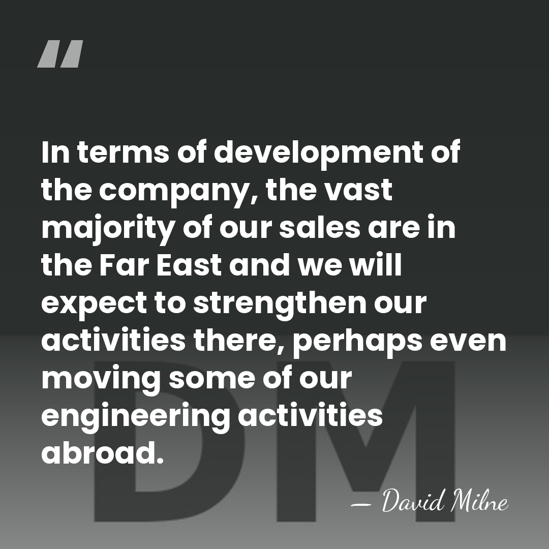 In terms of development of the company, the vast majority of our&hellip; - David Milne
