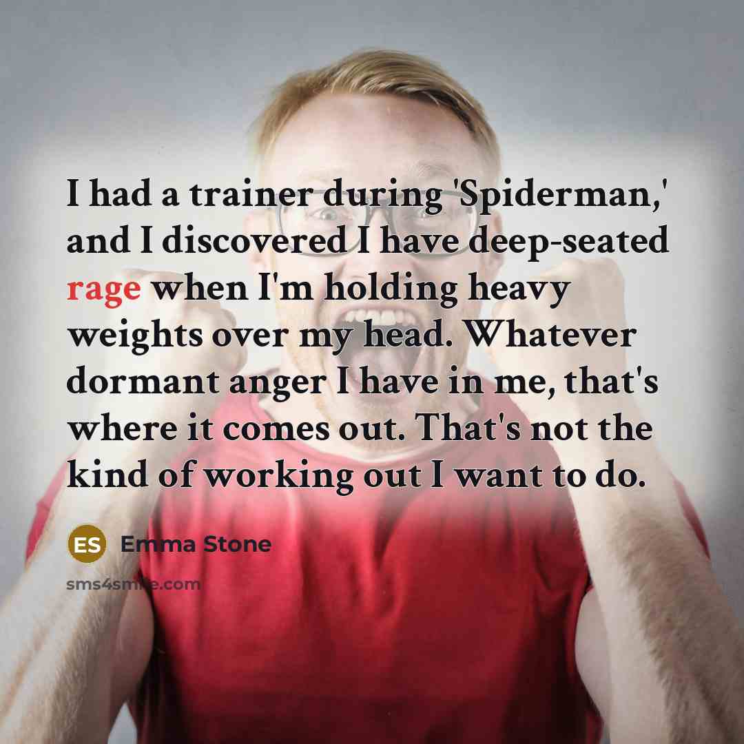 “I had a trainer during 'Spiderman,' and I discovered I…” quote by Emma Stone