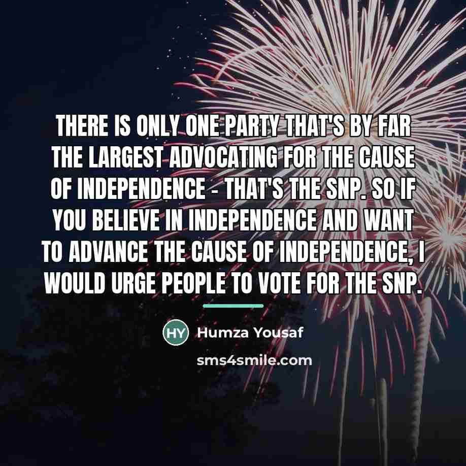 “There is only one party that's by far the largest…” quote by Humza Yousaf