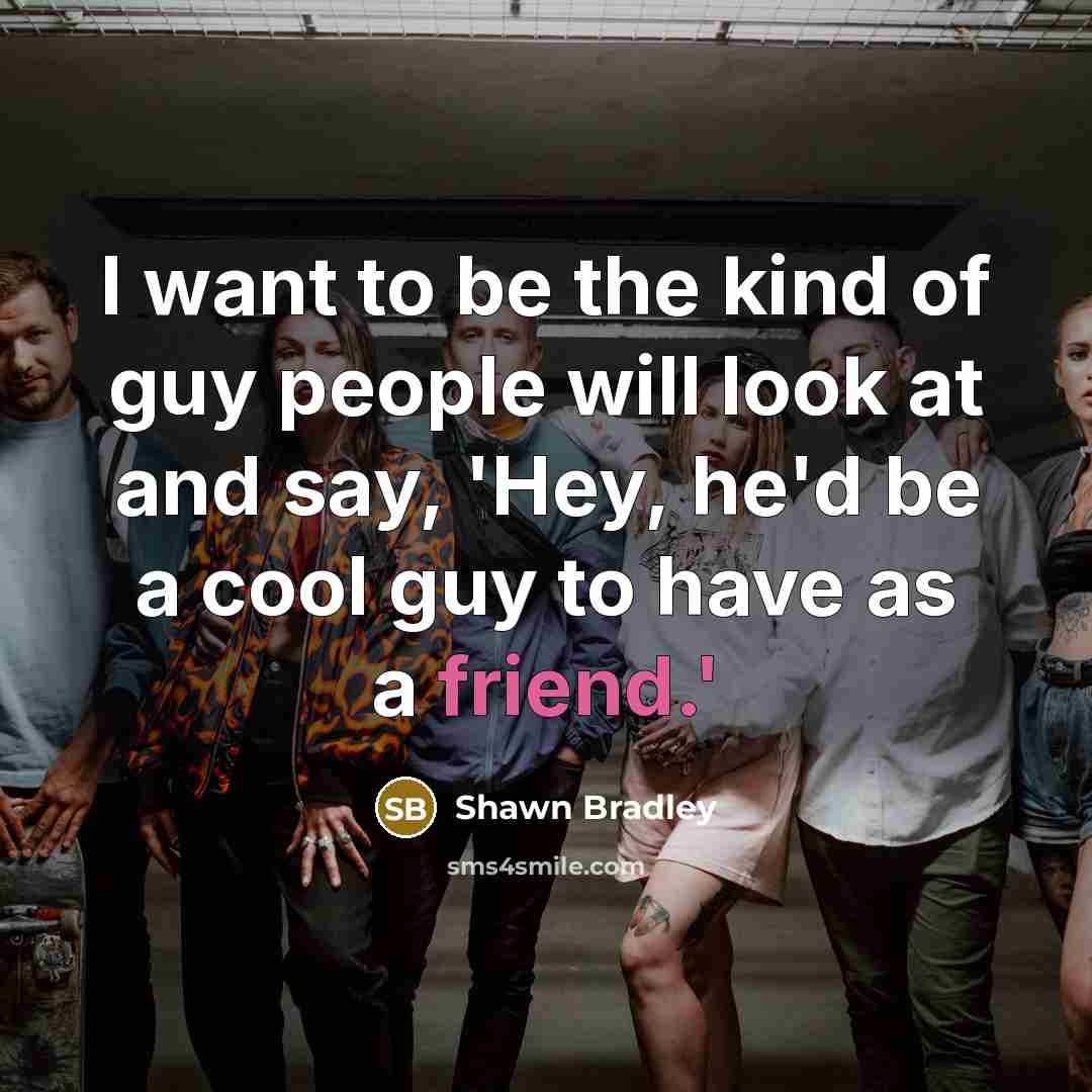 “I want to be the kind of guy people will…” quote by Shawn Bradley