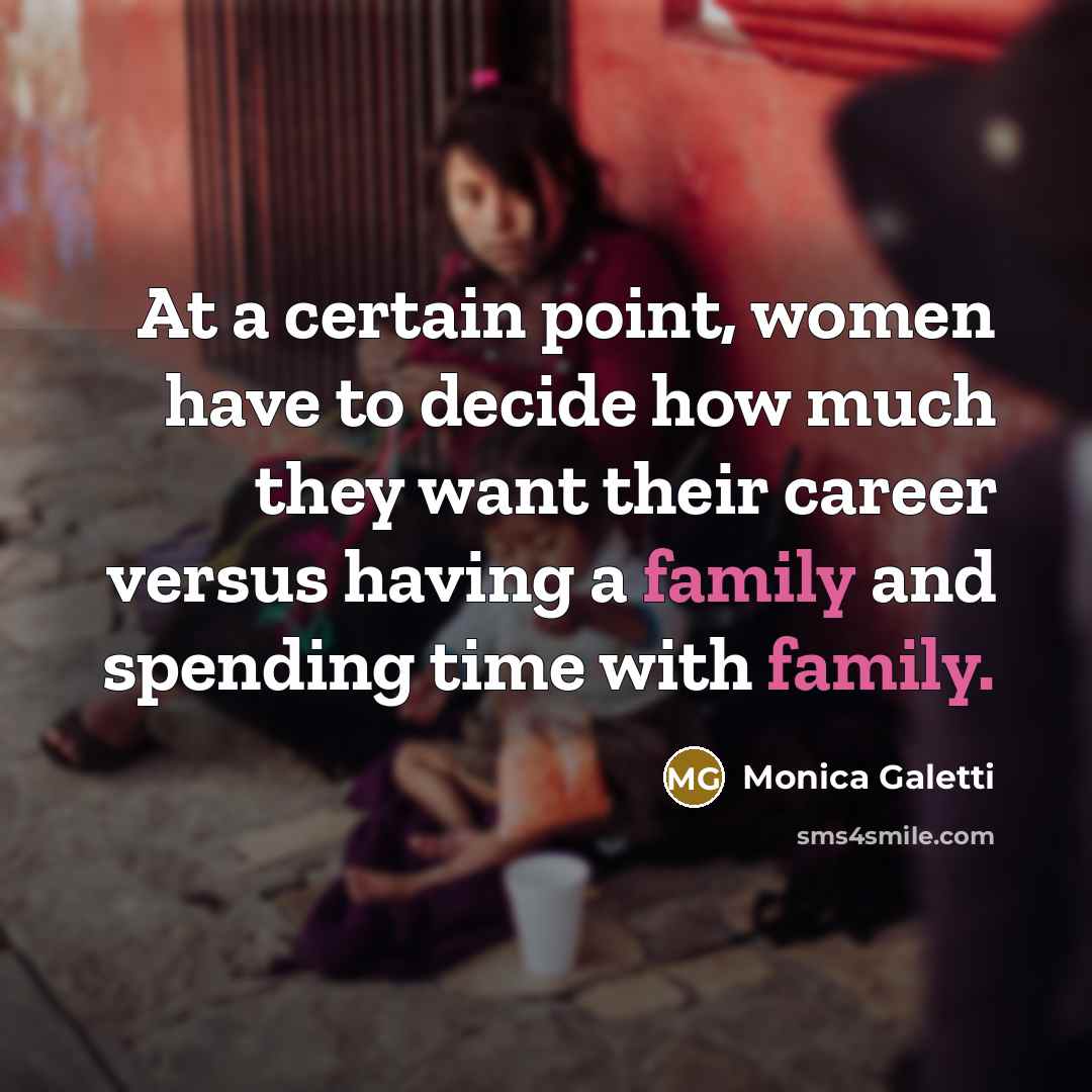 “At a certain point, women have to decide how much…” quote by Monica Galetti
