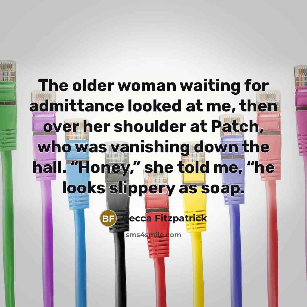 “The older woman waiting for admittance looked at me, then…” quote by Becca Fitzpatrick