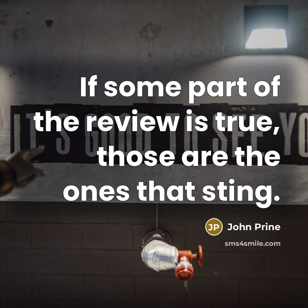 “If some part of the review is true, those are…” quote by John Prine