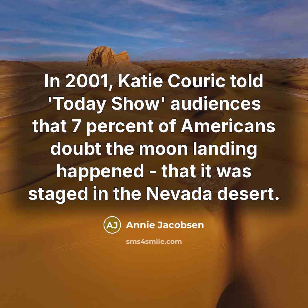 “In 2001, Katie Couric told 'Today Show' audiences that 7…” quote by Annie Jacobsen