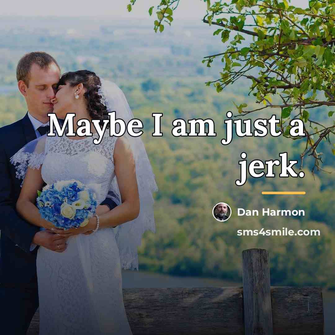 “Maybe I am just a jerk.…” quote by Dan Harmon