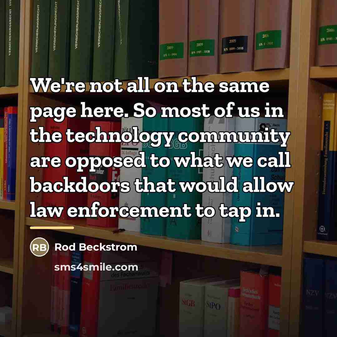 “We're not all on the same page here. So most…” quote by Rod Beckstrom
