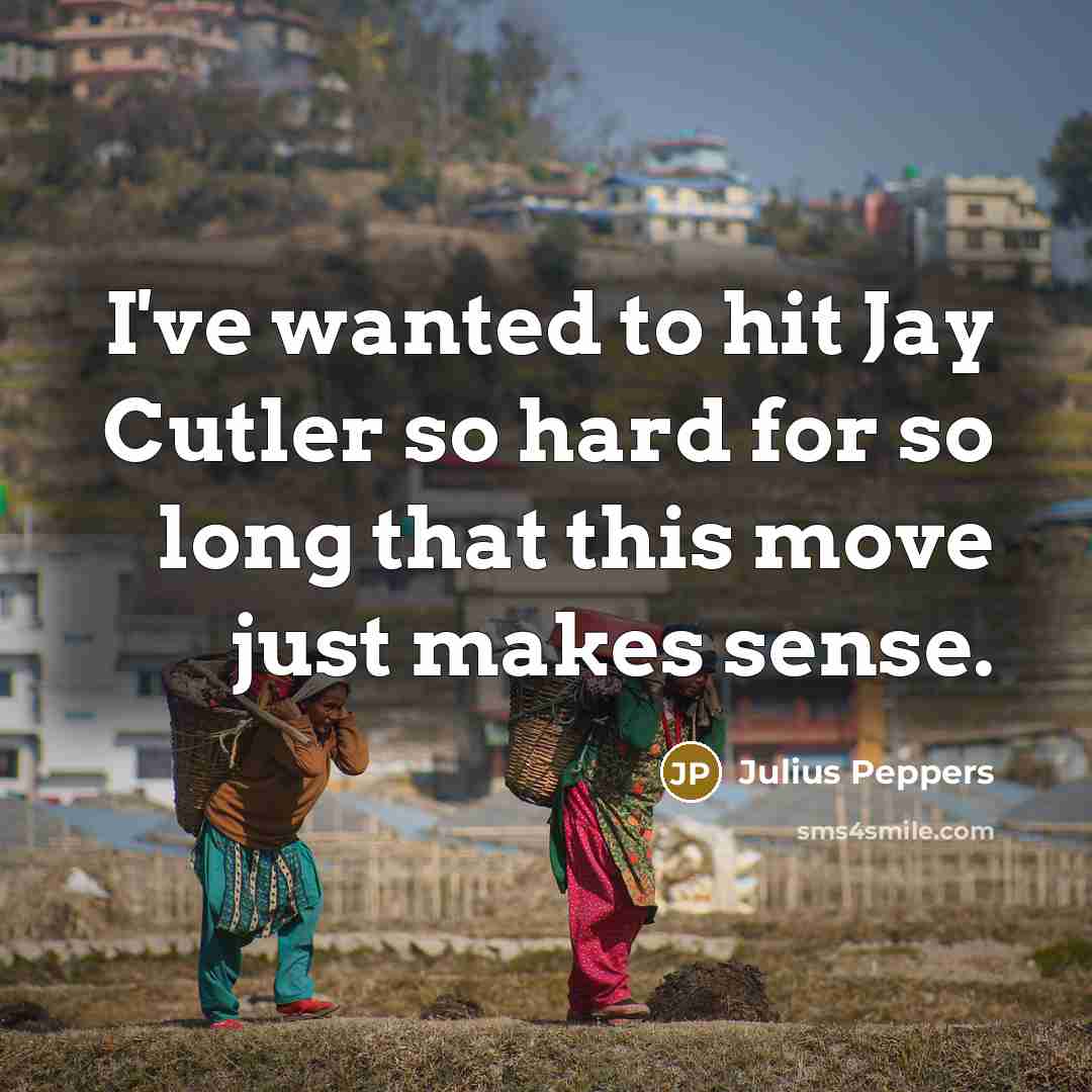“I've wanted to hit Jay Cutler so hard for so…” quote by Julius Peppers