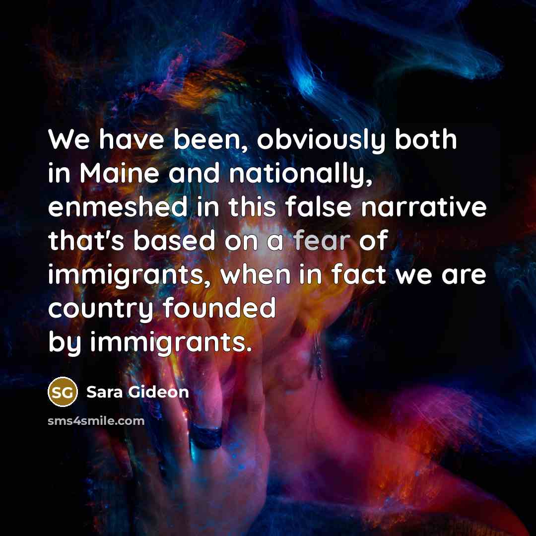 “We have been, obviously both in Maine and nationally, enmeshed…” quote by Sara Gideon