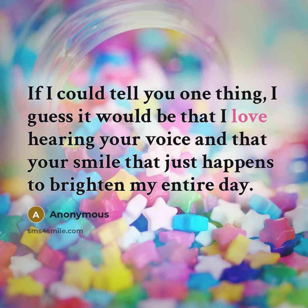 “If I could tell you one thing, I guess it…” quote by Anonymous