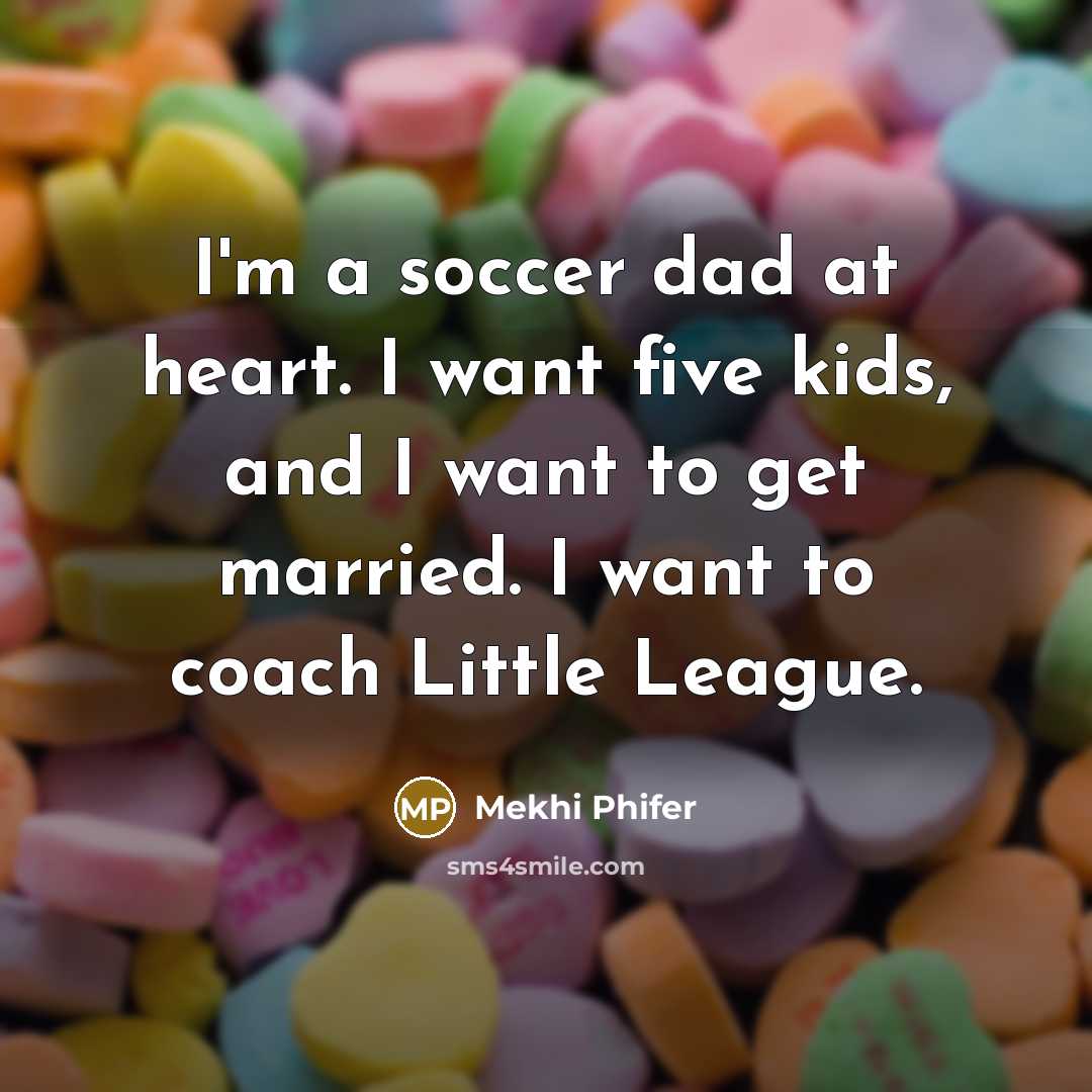 “I'm a soccer dad at heart. I want five kids,…” quote by Mekhi Phifer
