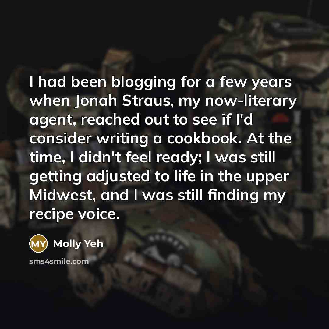 “I had been blogging for a few years when Jonah…” quote by Molly Yeh