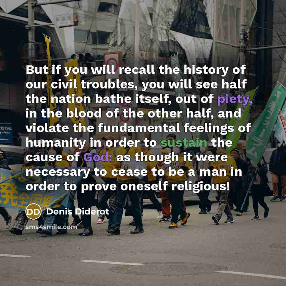 “But if you will recall the history of our civil…” quote by Denis Diderot
