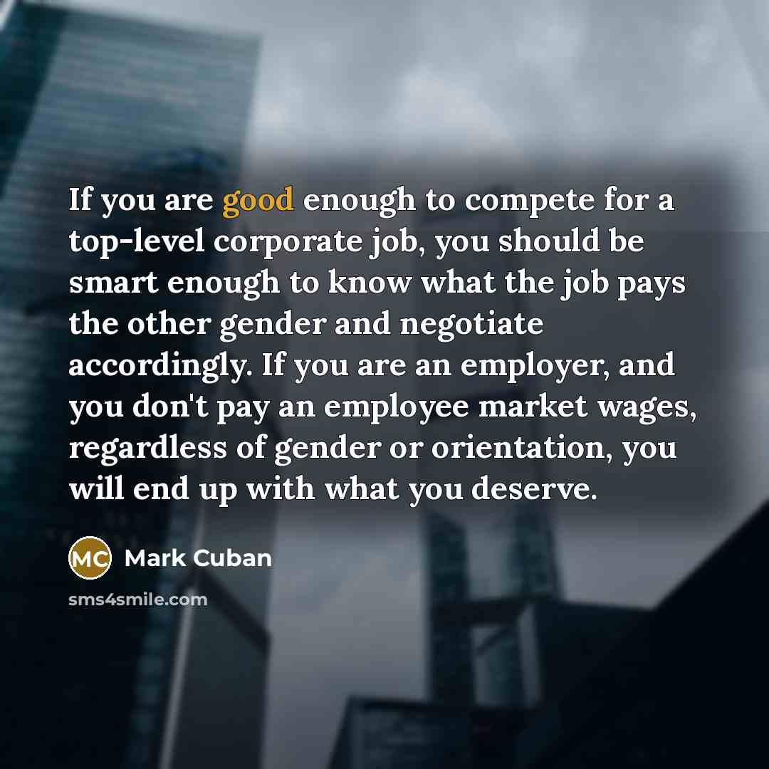 “If you are good enough to compete for a top-level…” quote by Mark Cuban