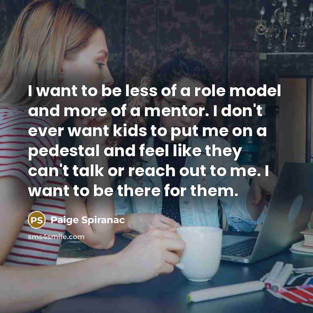 “I want to be less of a role model and…” quote by Paige Spiranac