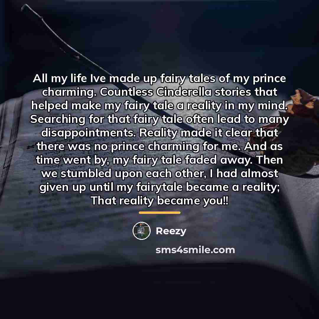 “All my life Ive made up fairy tales of my…” quote by Reezy