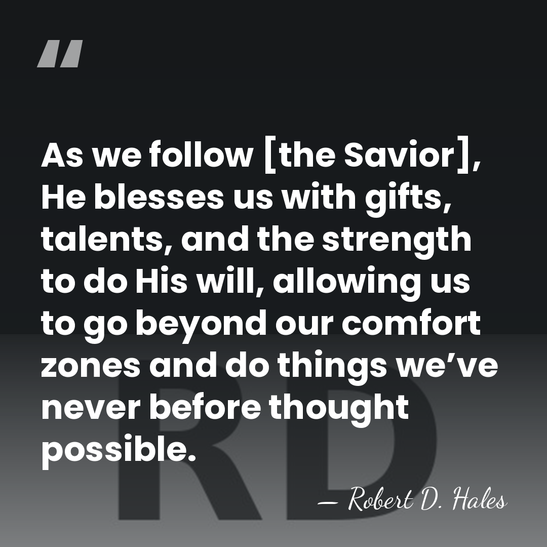 As we follow [the Savior], He blesses us with gifts, talents, and&hellip; - Robert D. Hales