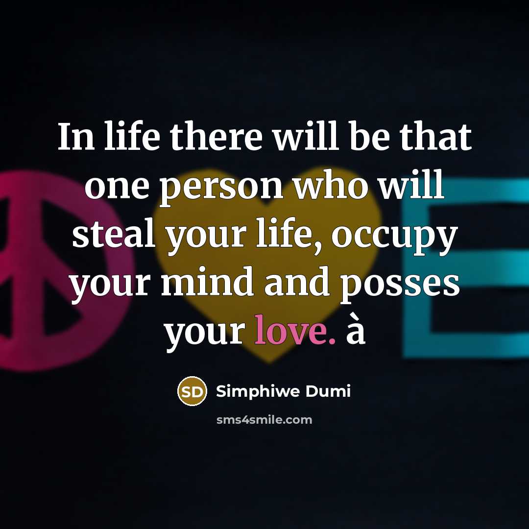 “In life there will be that one person who will…” quote by Simphiwe Dumi