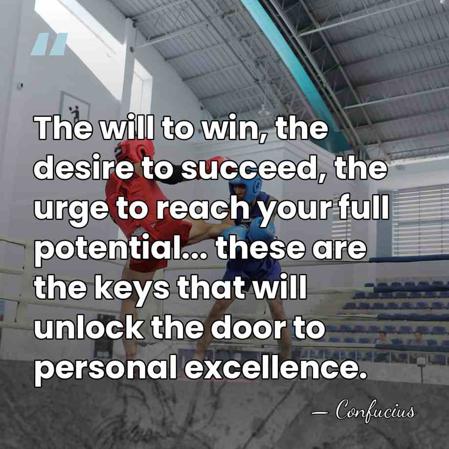 The will to win, the desire to succeed, the urge to reach&hellip; - Confucius