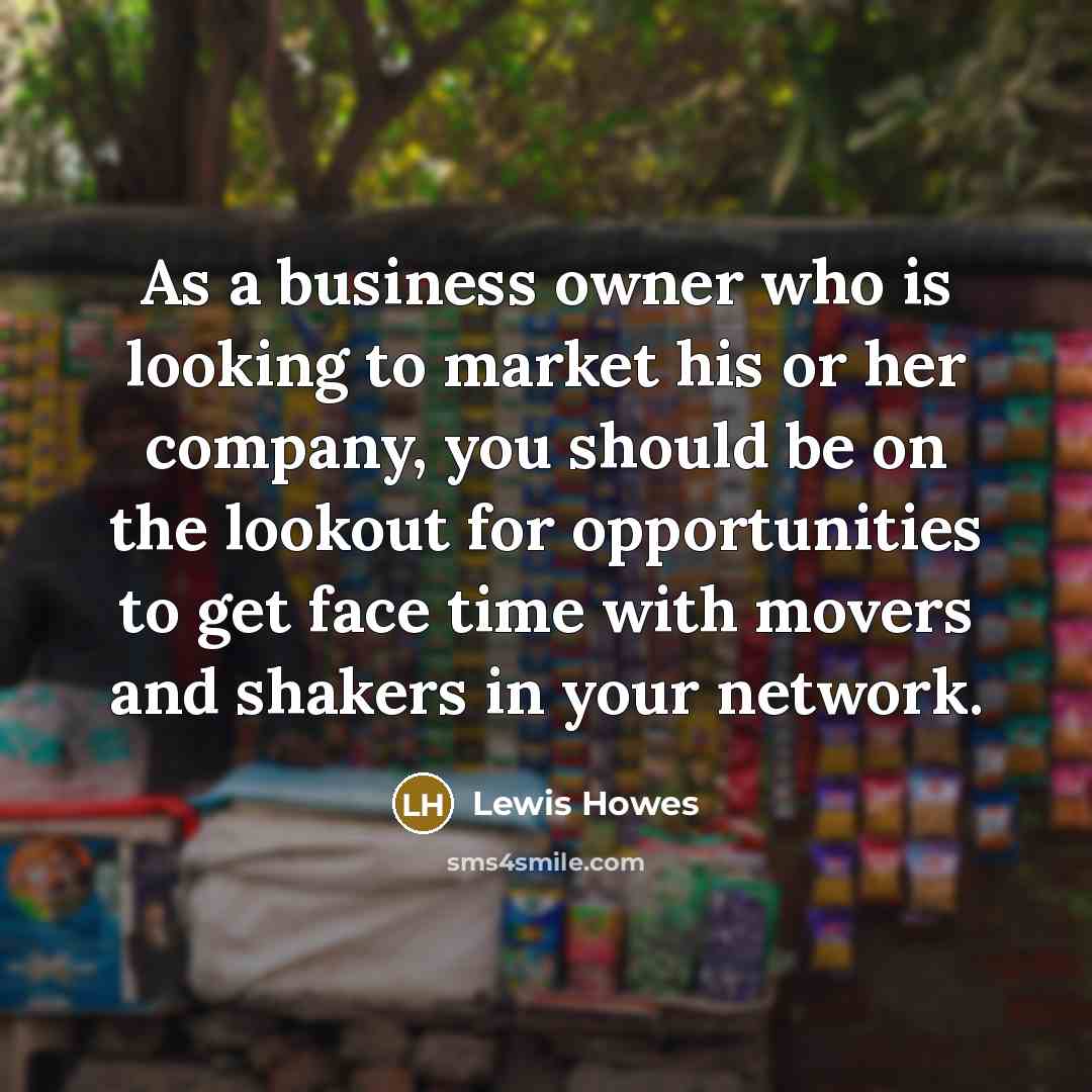 “As a business owner who is looking to market his…” quote by Lewis Howes
