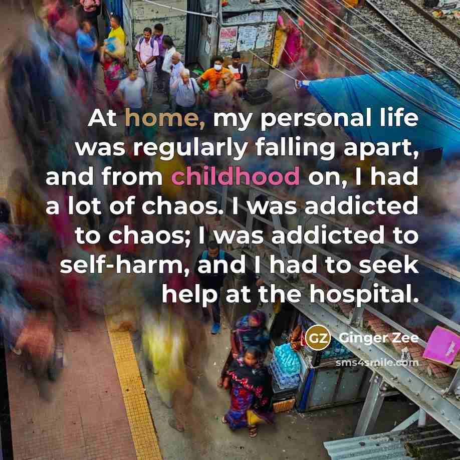 “At home, my personal life was regularly falling apart, and…” quote by Ginger Zee