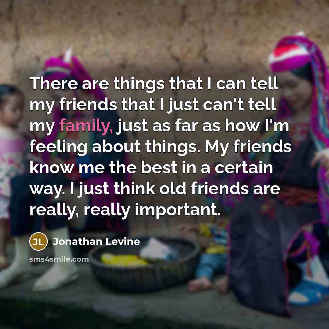 “There are things that I can tell my friends that…” quote by Jonathan Levine