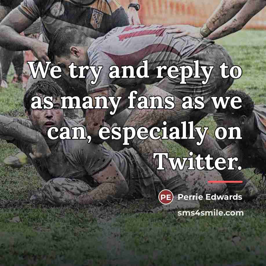 “We try and reply to as many fans as we…” quote by Perrie Edwards