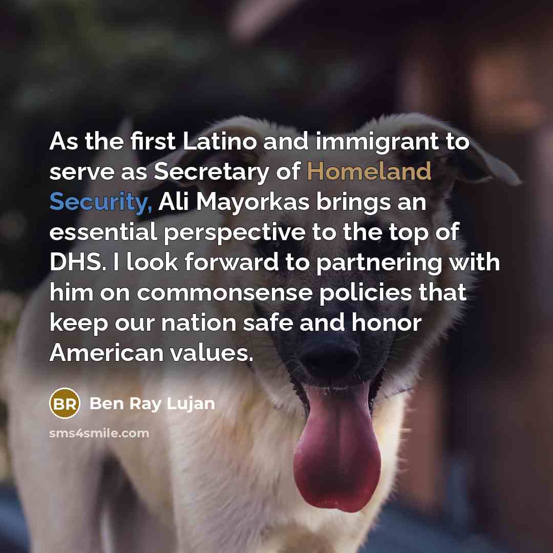 “As the first Latino and immigrant to serve as Secretary…” quote by Ben Ray Lujan