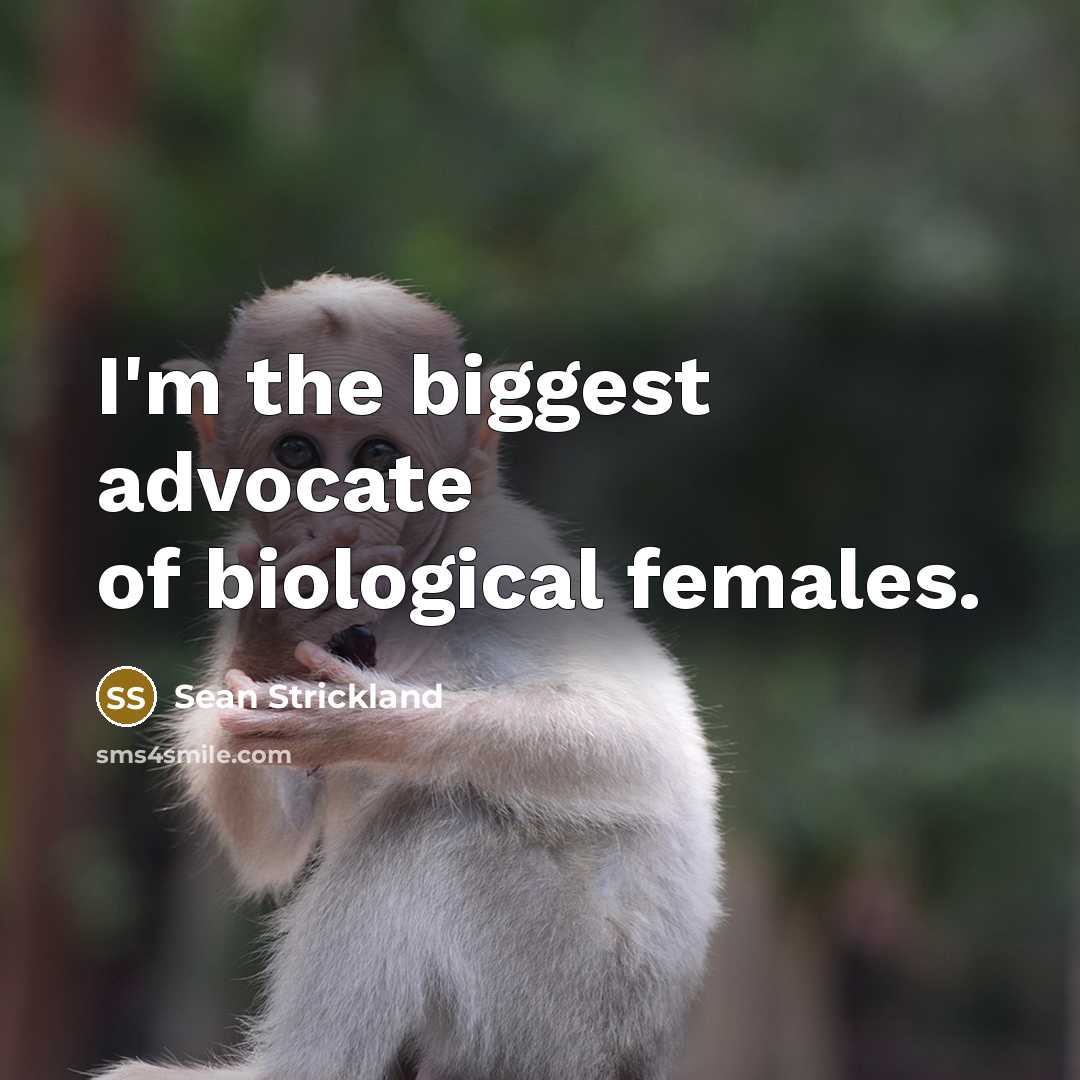 “I'm the biggest advocate of biological females.…” quote by Sean Strickland
