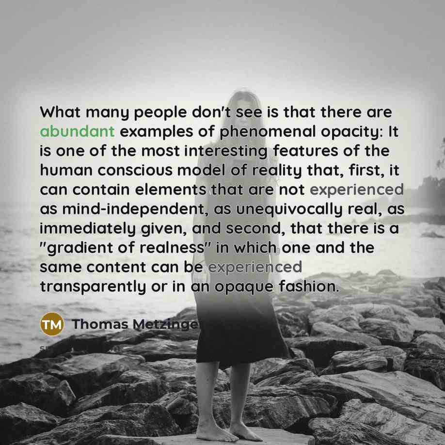 “What many people don't see is that there are abundant…” quote by Thomas Metzinger