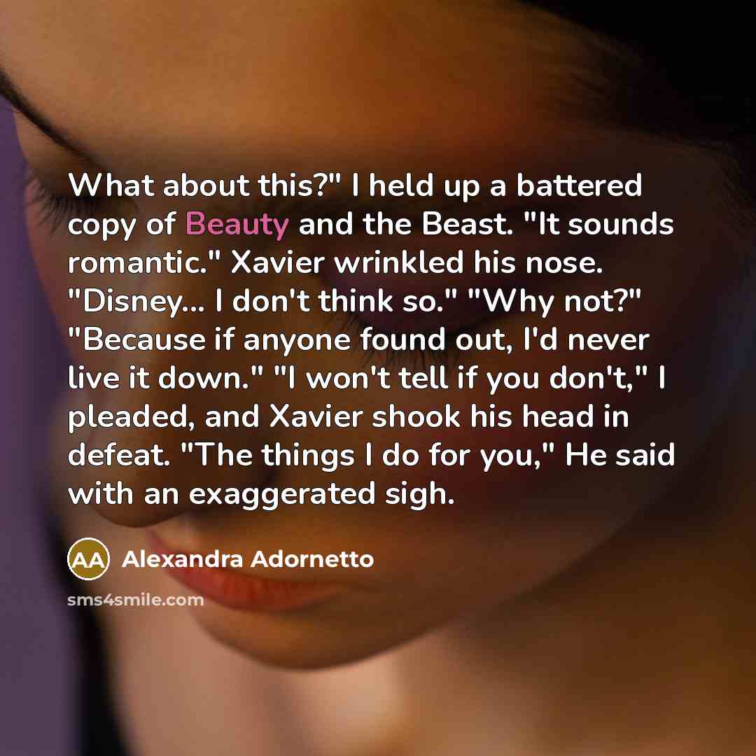 “What about this?" I held up a battered copy of…” quote by Alexandra Adornetto