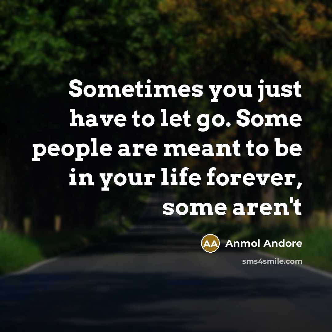 “Sometimes you just have to let go. Some people are…” quote by Anmol Andore