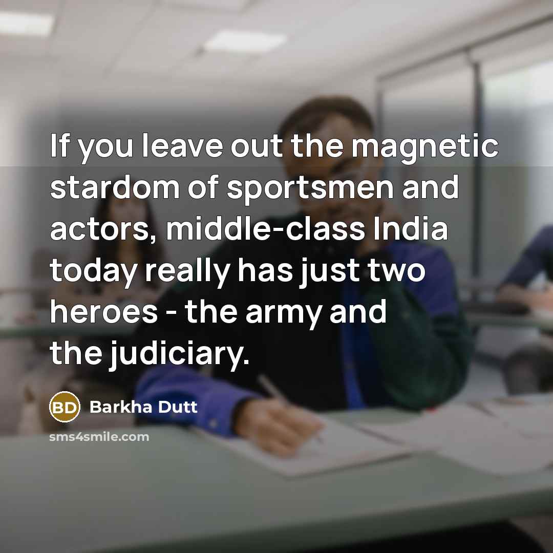 “If you leave out the magnetic stardom of sportsmen and…” quote by Barkha Dutt